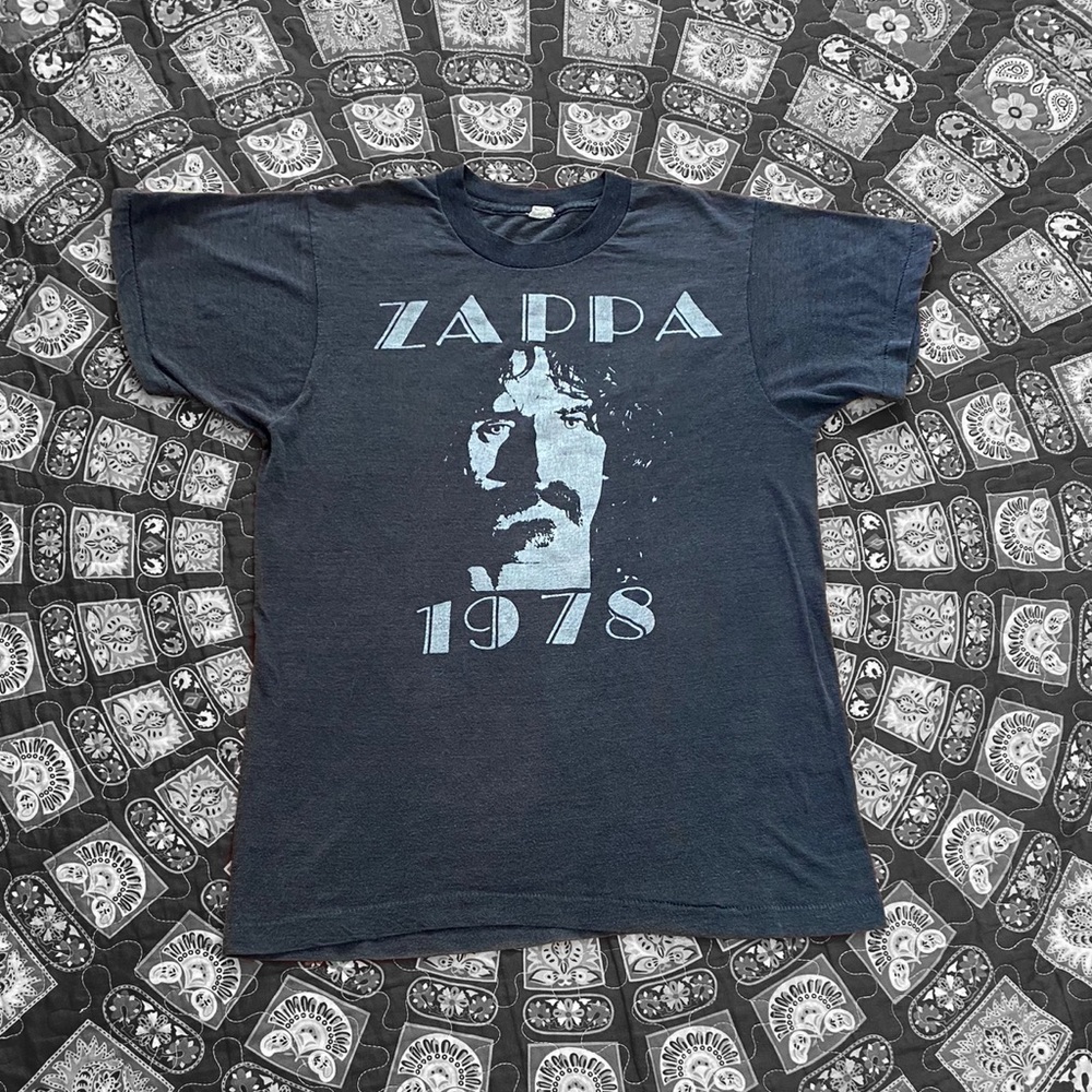 Vintage 1978 Frank Zappa concert tshirt